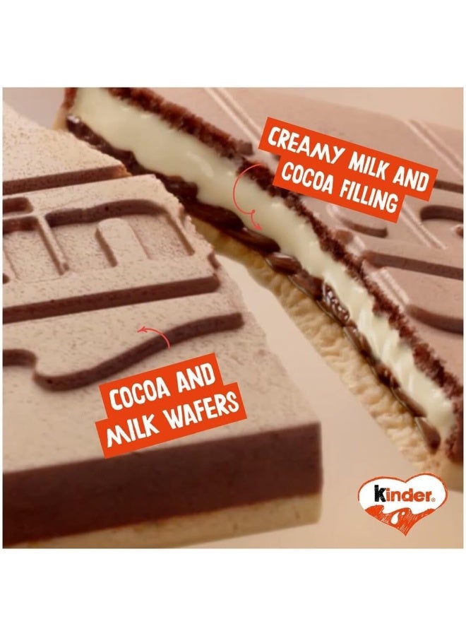 Kinder Cards – Thin Wafer Biscuits with Milk and Cocoa Cream – 256g – 10 Packs - Image 4